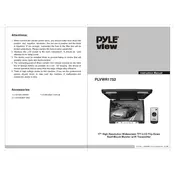 Pyle PLVWR1752 Monitor manual cover