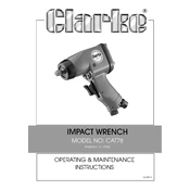 Clarke 3110790 CAT78 Impact Wrench manual cover