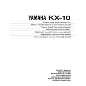 Yamaha KX-10 Cassette Deck manual cover