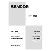 Sencor SFP 1360 GN MP3 Player manual cover