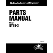 Subaru EY18-3 Engine manual cover