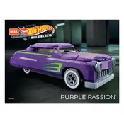 Mega Construx Mattel Hot Wheels Purple Passion HDJ96 Construction Set manual cover