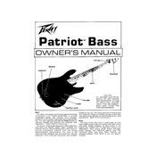 Peavey Patriot Bass Guitar manual cover