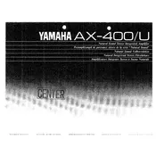 Yamaha AX-400U Amplifier manual cover