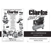 Clarke 3110278 ZX500 Engine Driven Air Compressor manual cover