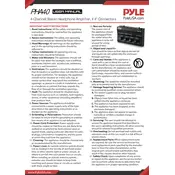 Pyle PHA40 Amplifier manual cover