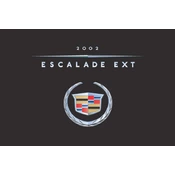 Cadillac Escalade EXT 2002 manual cover