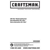 Craftsman CMCS300B Saw manual cover