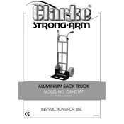 Clarke 6500384 CAHD1PF Aluminium Sack Truck manual cover