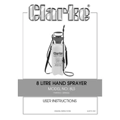 Clarke 3402266 8LS 8 Litre Hand Sprayer manual cover