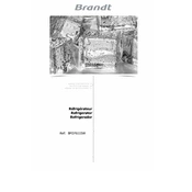 Brandt BFD7611SW Refrigerator manual cover