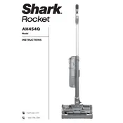 Shark Rocket AH454Q Vacuum manual cover