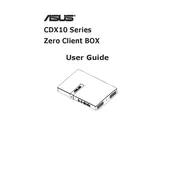 ASUS CDX10 Server manual cover