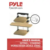 Pyle PSTNDDSK36 Desk Stand manual cover