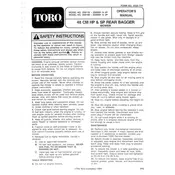 Toro Recycler 48-cm 20911B Mower manual cover