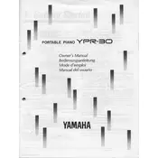 Yamaha YPR-30 Piano manual cover