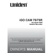 Uniden iGO CAM 75 Recorder manual cover