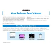 Yamaha Visual Performer App manual cover