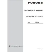 Furuno DFF3 Sounder manual cover