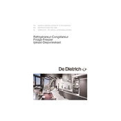 De Dietrich 6335DN Refrigerator manual cover