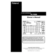 Roland VE-7000 manual cover