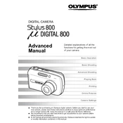 Olympus μ Digital 800 manual cover