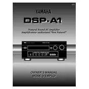 Yamaha DSP-A1 Amplifier manual cover