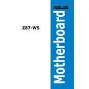 ASUS Z87-WS Motherboard manual cover