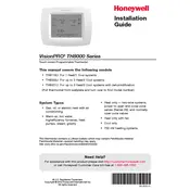 Honeywell TH8000 Series Thermostat manual cover