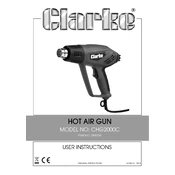 Clarke 3400764 CHG2000C Hot Air Gun manual cover