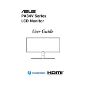 ASUS ProArt Display PA34VC Monitor manual cover