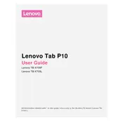 Lenovo TAB P10 TB-X705F Tablet manual cover