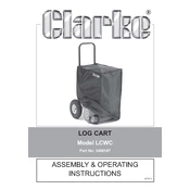 Clarke 3400187 LCWL Log Cart manual cover