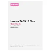 Lenovo TAB3 10 Plus TB3-X70F Tablet manual cover