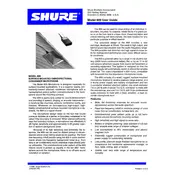 Shure 809 Microphone manual cover