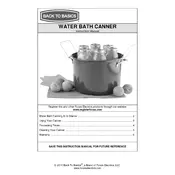 Back To Basics L5753B 35C Canner manual cover