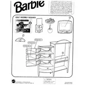 Barbie Mattel Living In Style Family Room 67553 Toy manual cover