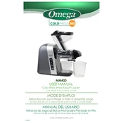 Omega MM400BL13 Juicer manual cover