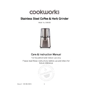 Cookworks 8208251 CG9100 Grinder manual cover