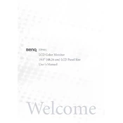 BenQ FP991 manual cover