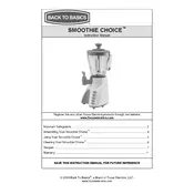 Back To Basics L5716B SM600 Smoothie Maker manual cover