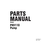 Subaru PKV110 Pump manual cover