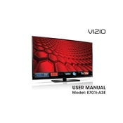 Vizio E701i-A3E TV manual cover