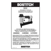 Bostitch S32SLLM Stapler manual cover