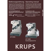 Krups XP5050 Coffee Machine manual cover