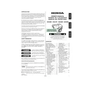 Honda GX240 2009 Engine manual cover