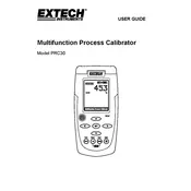 Flir Extech PRC30 Calibrator manual cover