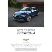 Chevrolet Impala 2018 manual cover