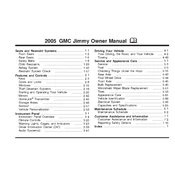 GMC Jimmy 2005 manual cover