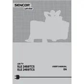 Sencor SLE 2469TCS Television manual cover